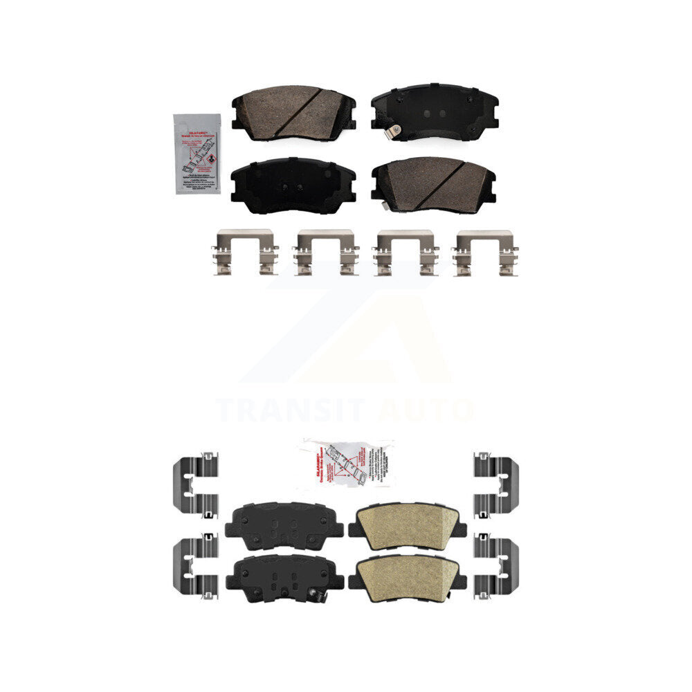 AmeriBRAKES KNF-101498 Disc Brake Pad for 2017-2023 Kia Soul EV, Kia Soul - Front and Rear