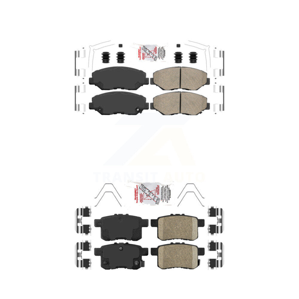 AmeriBRAKES KNF-101500 Disc Brake Pad for 2008-2017 Honda Accord - Front and Rear