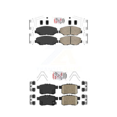 AmeriBRAKES KNF-101500 Disc Brake Pad for 2008-2017 Honda Accord - Front and Rear