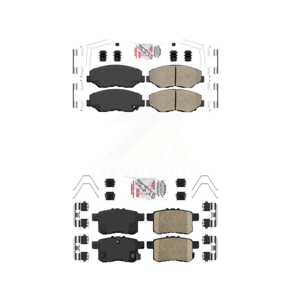 AmeriBRAKES KNF-101501 Disc Brake Pad for 2008-2017 Honda Accord - Front and Rear