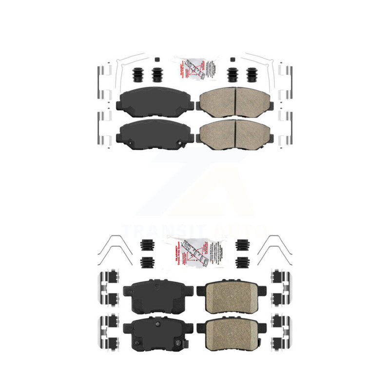 AmeriBRAKES KNF-101501 Disc Brake Pad for 2008-2017 Honda Accord - Front and Rear