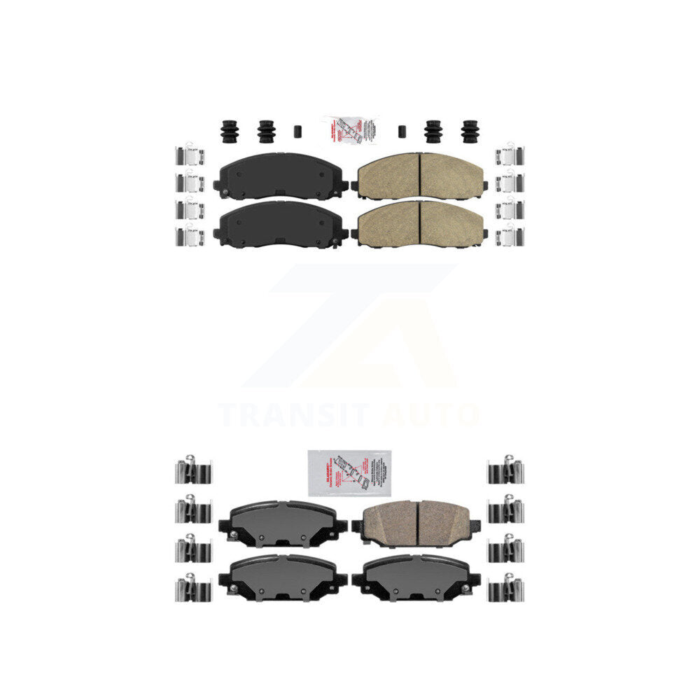 AmeriBRAKES KNF-101502 Disc Brake Pad for 2022 Jeep Wrangler - Front and Rear