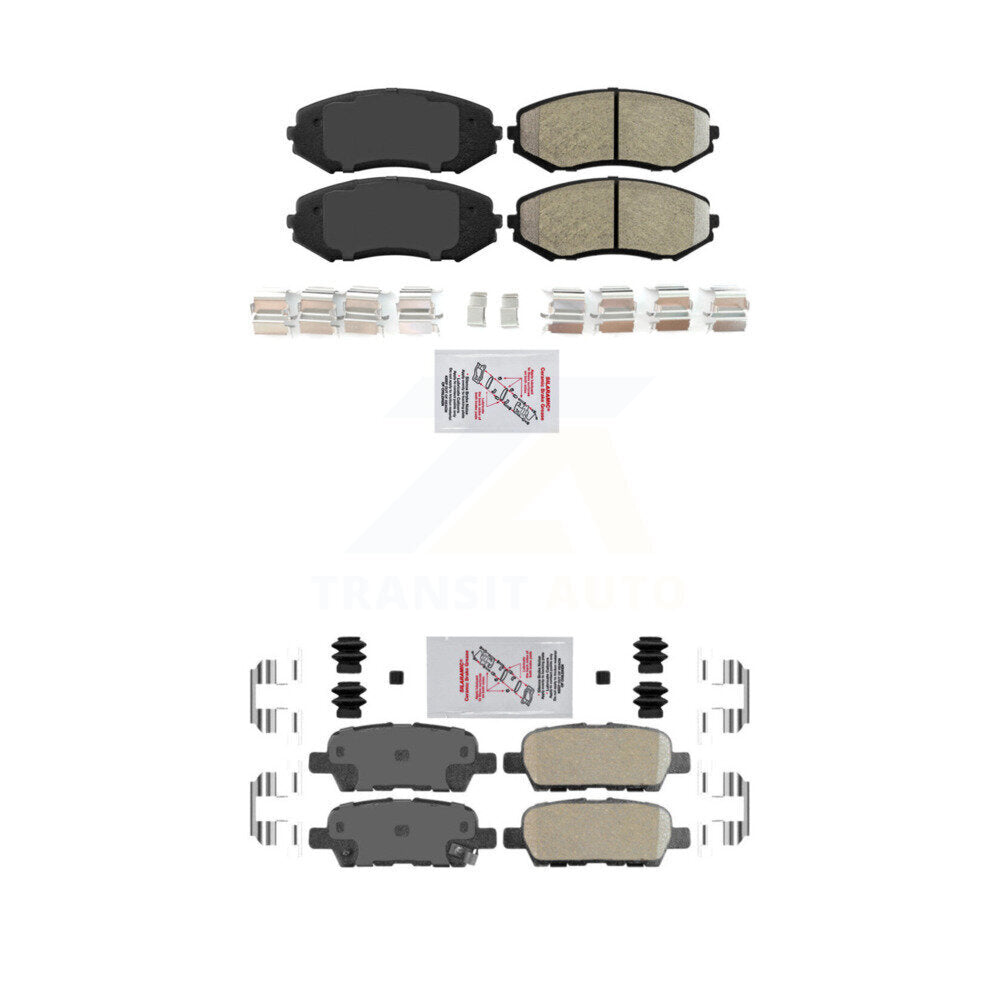 AmeriBRAKES KNF-101509 Disc Brake Pad for 2007-2013 Suzuki Grand Vitara - Front and Rear