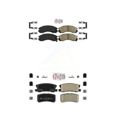 AmeriBRAKES KNF-101513 Disc Brake Pad for 2000-2015 Mitsubishi Lancer, Mitsubishi Montero - Front and Rear