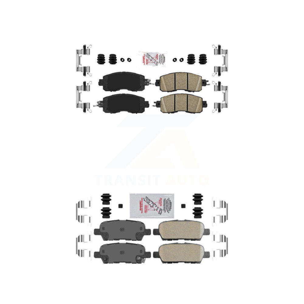AmeriBRAKES KNF-101520 Disc Brake Pad for 2013-2023 Nissan Altima, Nissan LEAF - Front and Rear