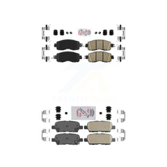 AmeriBRAKES KNF-101520 Disc Brake Pad for 2013-2023 Nissan Altima, Nissan LEAF - Front and Rear