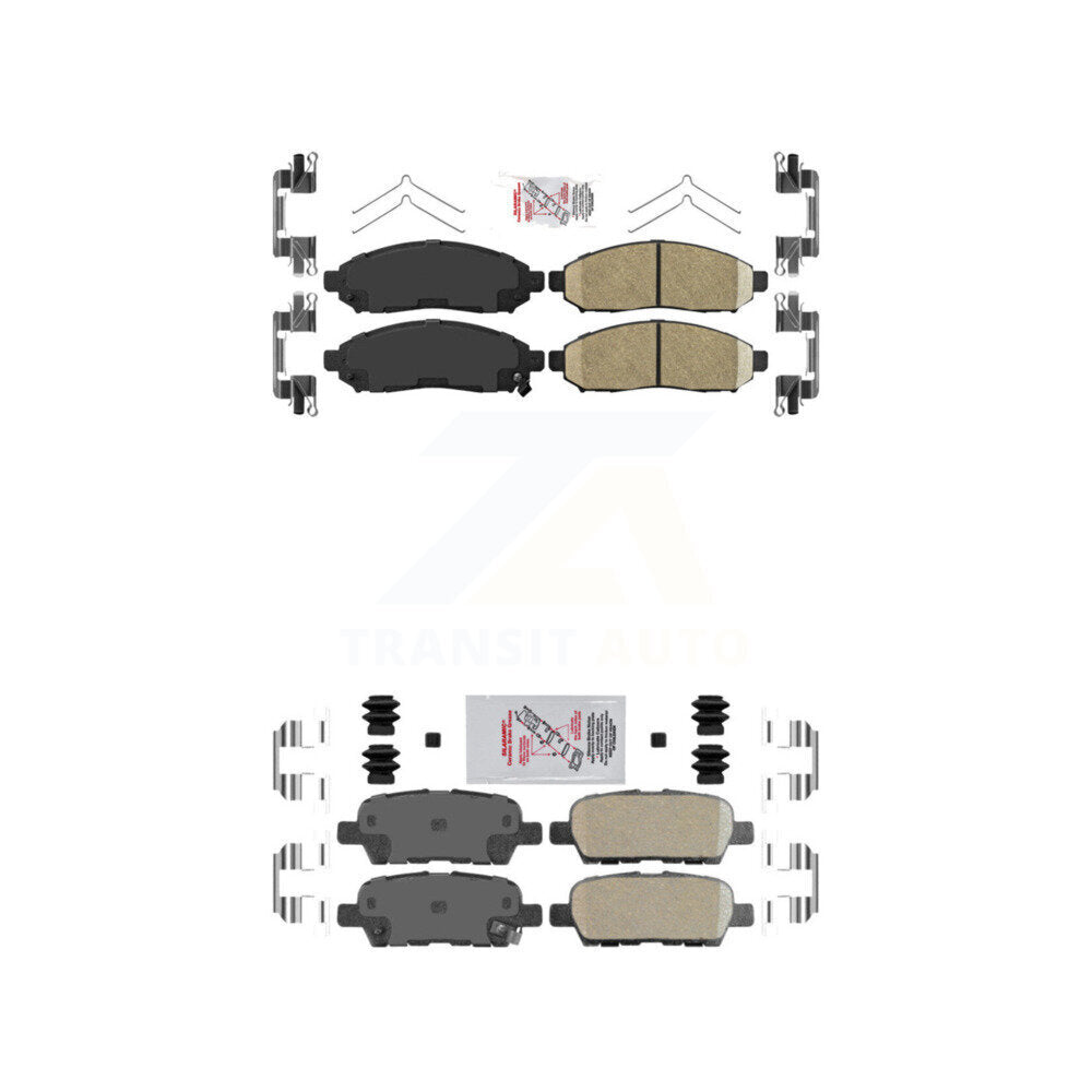 AmeriBRAKES KNF-101522 Disc Brake Pad for 2011-2015 Nissan LEAF - Front and Rear
