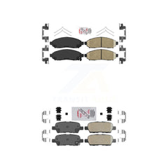 AmeriBRAKES KNF-101522 Disc Brake Pad for 2011-2015 Nissan LEAF - Front and Rear