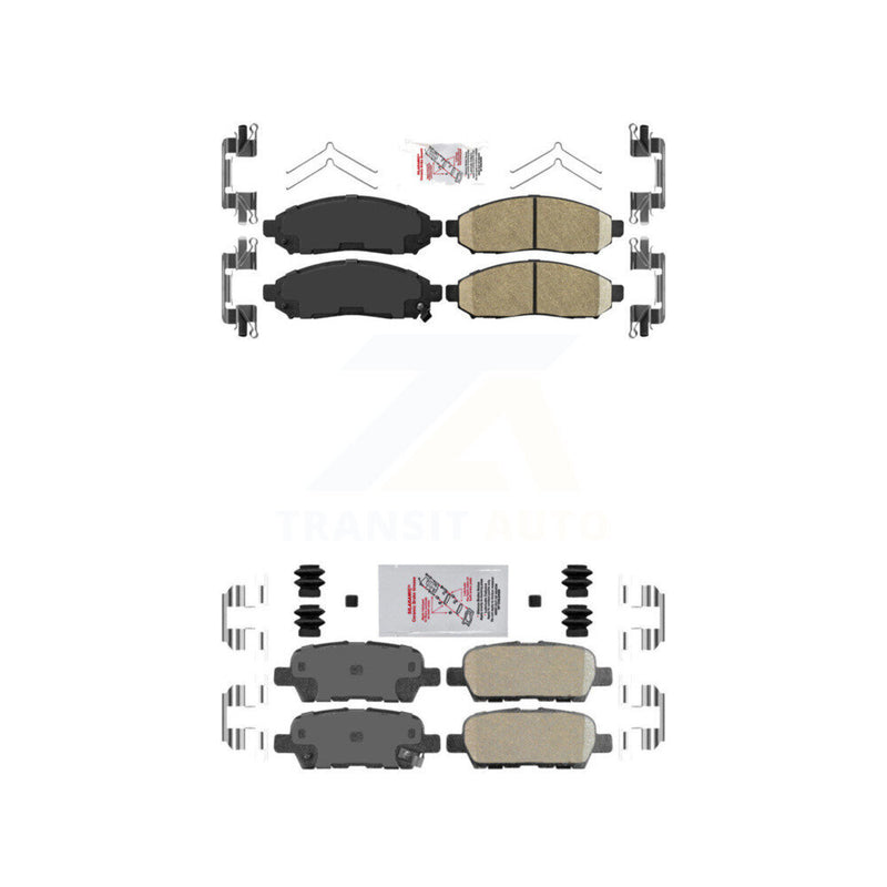 AmeriBRAKES KNF-101522 Disc Brake Pad for 2011-2015 Nissan LEAF - Front and Rear