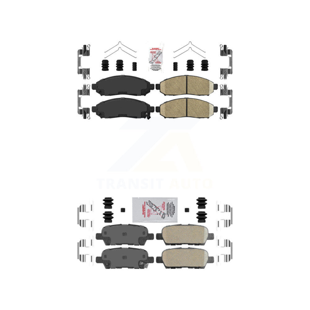 AmeriBRAKES KNF-101524 Disc Brake Pad for 2011-2015 Nissan LEAF - Front and Rear