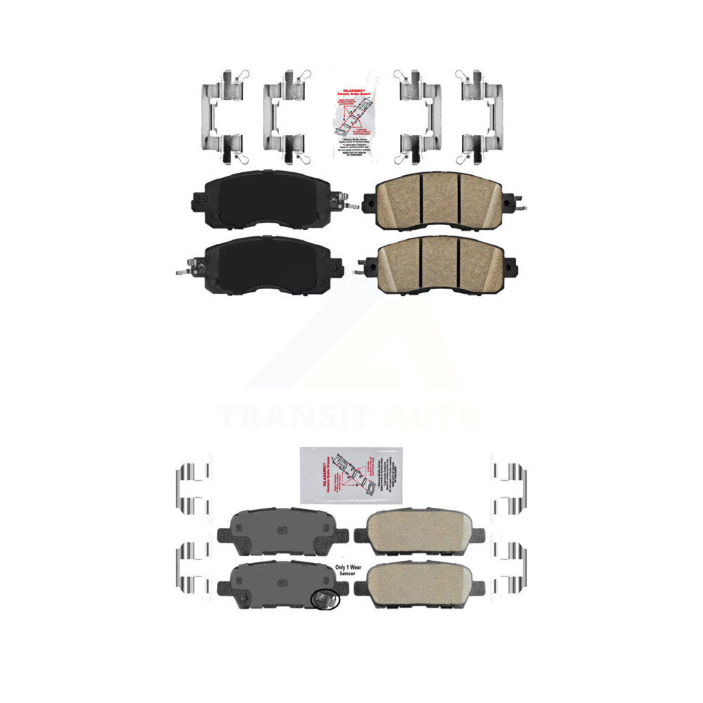 AmeriBRAKES KNF-101525 Disc Brake Pad for 2013-2023 Nissan Altima, Nissan LEAF - Front and Rear