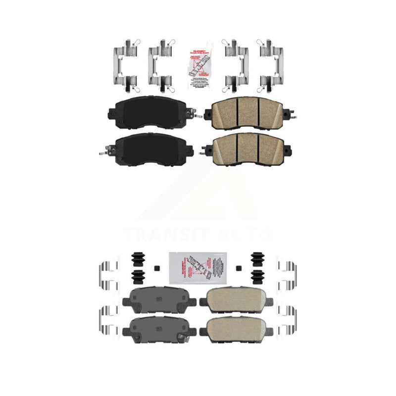 AmeriBRAKES KNF-101526 Disc Brake Pad for 2013-2023 Nissan Altima, Nissan LEAF - Front and Rear