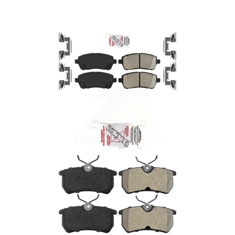AmeriBRAKES KNF-101534 Disc Brake Pad for 2014-2019 Ford Fiesta - Front and Rear