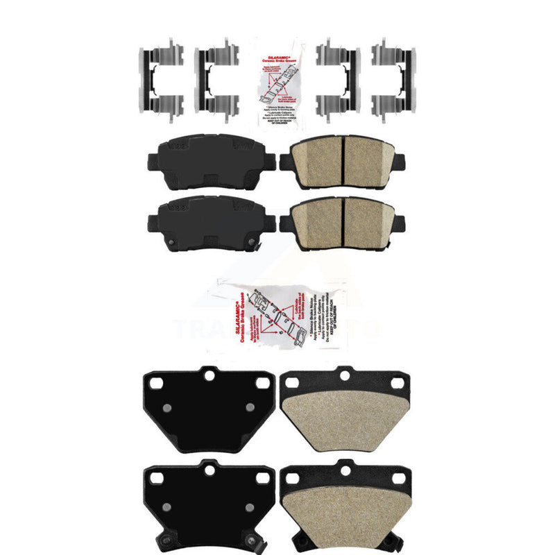 AmeriBRAKES KNF-101537 Disc Brake Pad for 2000 Toyota Celica - Front and Rear