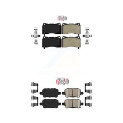 AmeriBRAKES KNF-101539 Disc Brake Pad for 2018-2020 Buick Regal Sportback, Buick Regal TourX - Front and Rear