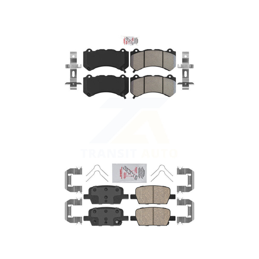 AmeriBRAKES KNF-101544 Disc Brake Pad for 2019-2021 Chevrolet Camaro - Front and Rear