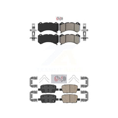 AmeriBRAKES KNF-101544 Disc Brake Pad for 2019-2021 Chevrolet Camaro - Front and Rear