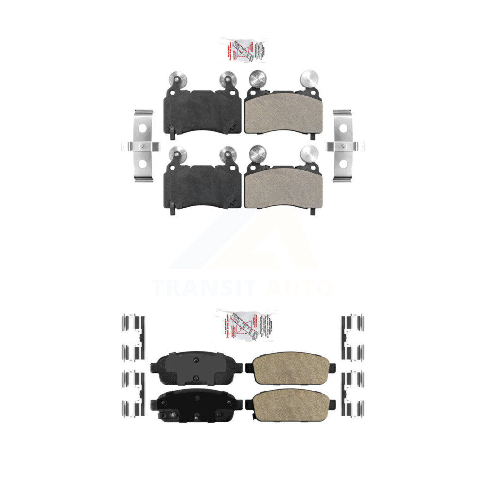 AmeriBRAKES KNF-101546 Disc Brake Pad for 2015-2016 Cadillac ELR - Front and Rear