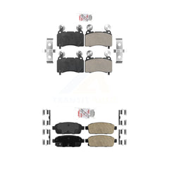 AmeriBRAKES KNF-101546 Disc Brake Pad for 2015-2016 Cadillac ELR - Front and Rear