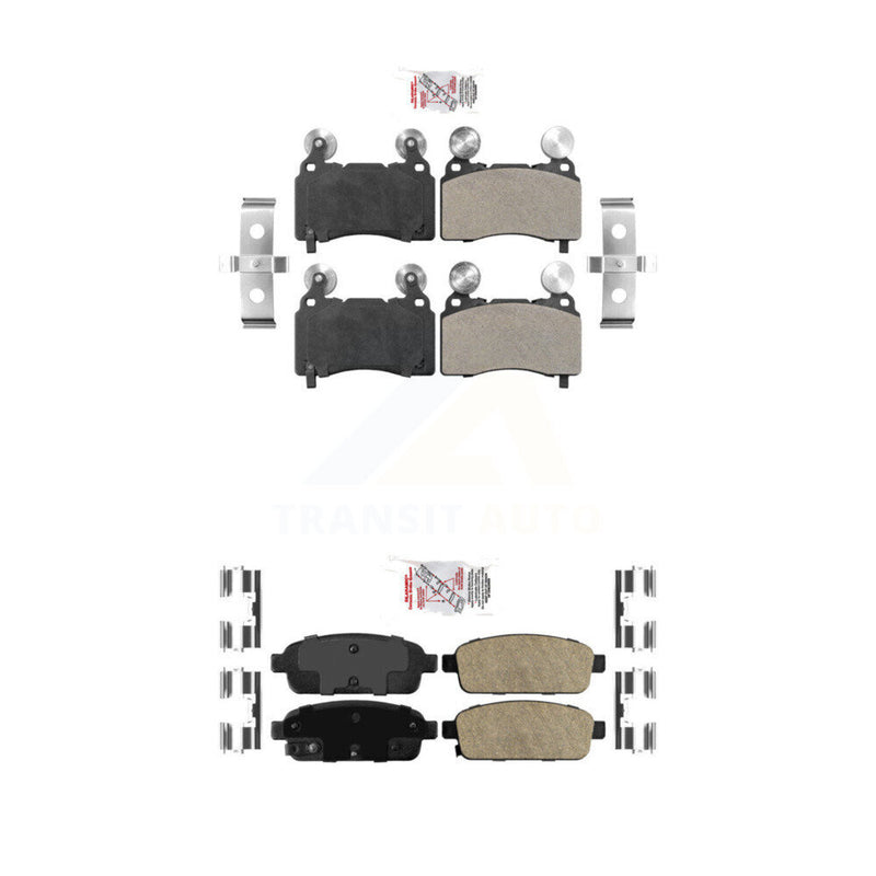 AmeriBRAKES KNF-101546 Disc Brake Pad for 2015-2016 Cadillac ELR - Front and Rear