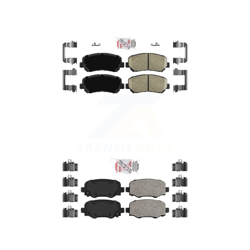 AmeriBRAKES KNF-101547 Disc Brake Pad for 2015-2017 Chrysler 200 - Front and Rear