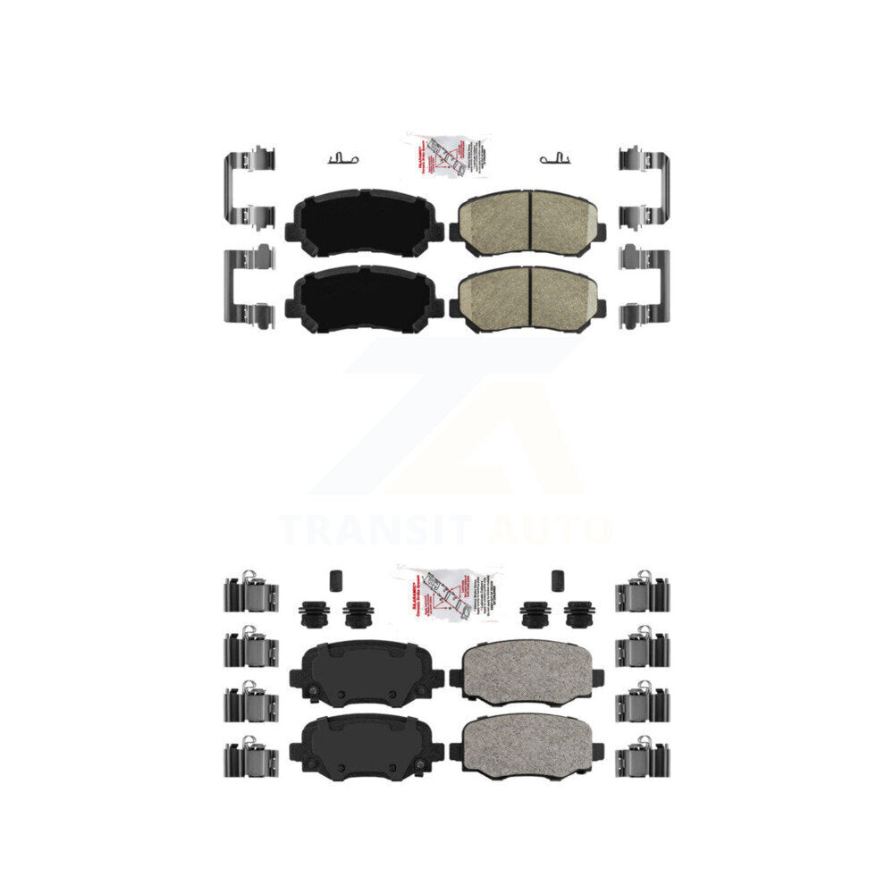 AmeriBRAKES KNF-101548 Disc Brake Pad for 2015-2017 Chrysler 200 - Front and Rear