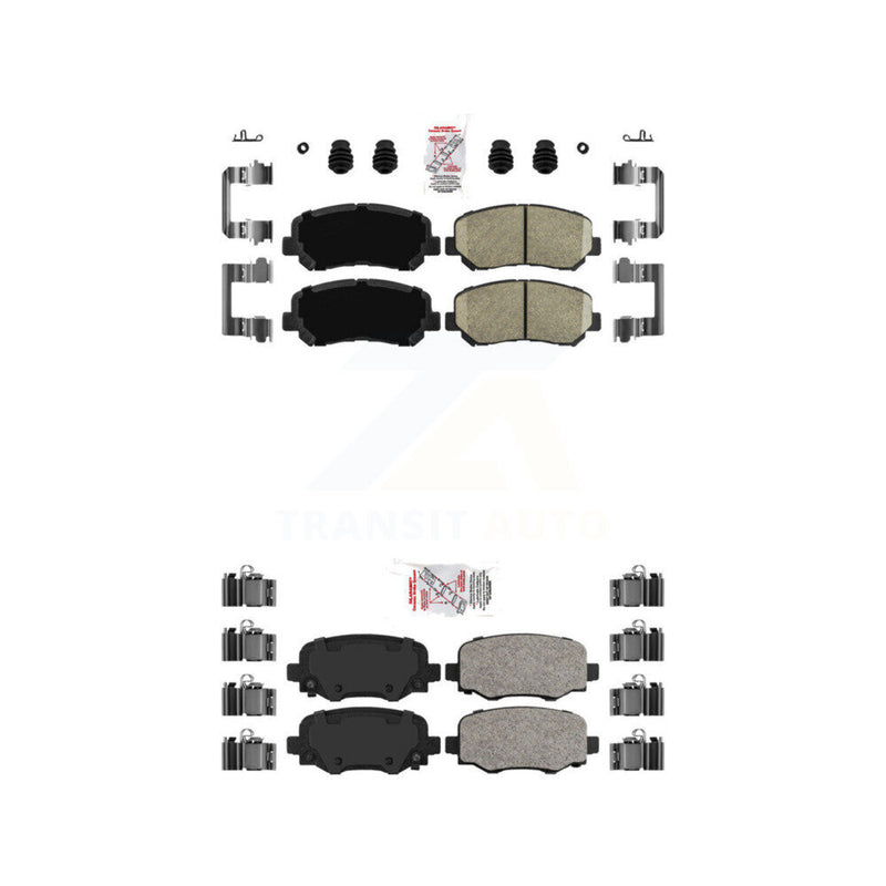 AmeriBRAKES KNF-101549 Disc Brake Pad for 2015-2017 Chrysler 200 - Front and Rear