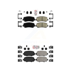 AmeriBRAKES KNF-101550 Disc Brake Pad for 2015-2017 Chrysler 200 - Front and Rear