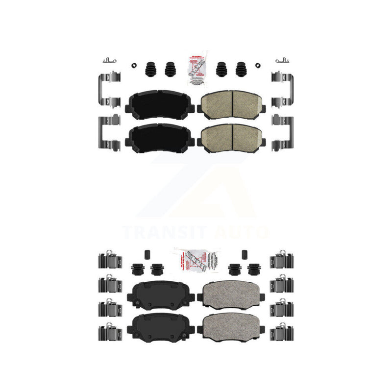 AmeriBRAKES KNF-101550 Disc Brake Pad for 2015-2017 Chrysler 200 - Front and Rear