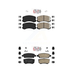 AmeriBRAKES KNF-101551 Disc Brake Pad for 2007 Mitsubishi Lancer - Front and Rear