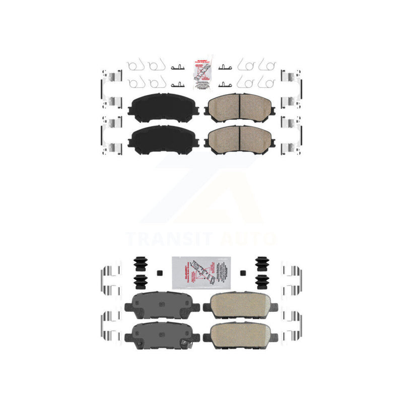 AmeriBRAKES KNF-101556 Disc Brake Pad for 2014-2023 Nissan Rogue, Nissan Qashqai, Nissan Rogue Sport - Front and Rear