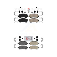 AmeriBRAKES KNF-101558 Disc Brake Pad for 2014-2023 Nissan Rogue, Nissan Qashqai, Nissan Rogue Sport - Front and Rear