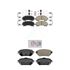 AmeriBRAKES KNF-101559 Disc Brake Pad for 2019 Nissan Rogue - Front and Rear