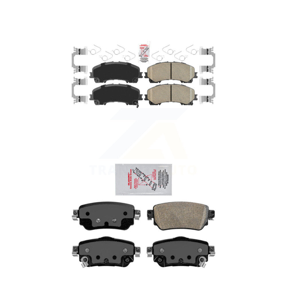 AmeriBRAKES KNF-101560 Disc Brake Pad for 2019 Nissan Rogue - Front and Rear