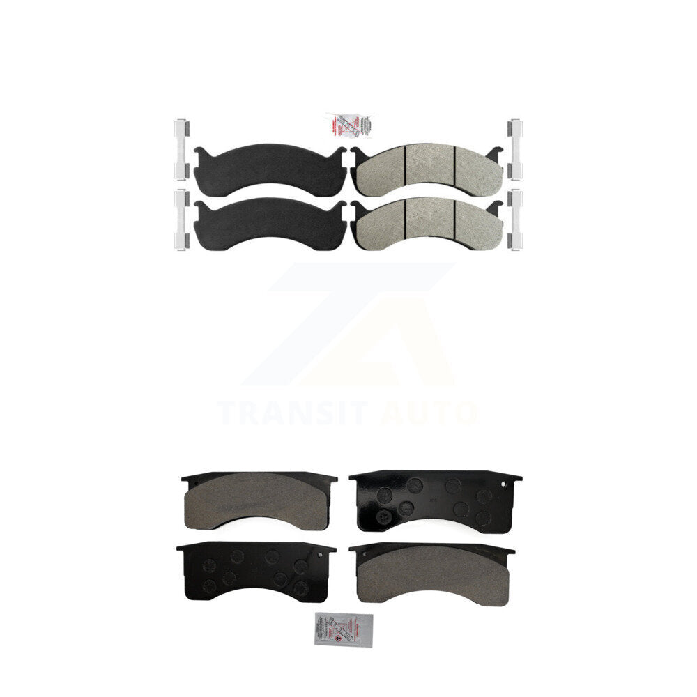 AmeriBRAKES KNF-101573 Disc Brake Pad for 1998-2010 IC Corporation CE School Bus, International 3200 and More - Front and Rear