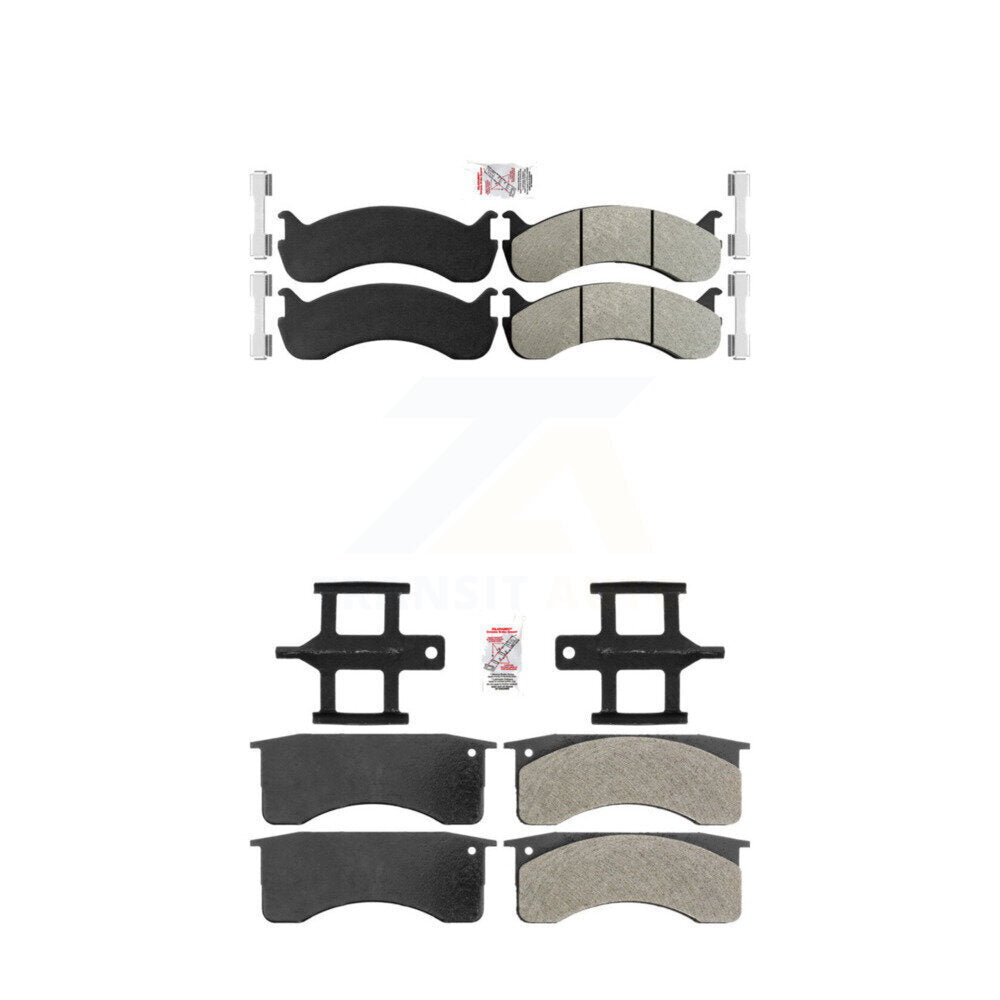 AmeriBRAKES KNF-101574 Disc Brake Pad for 1998-2010 IC Corporation CE School Bus, International 3200 and More - Front and Rear