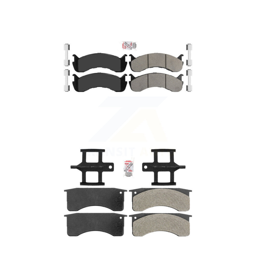 AmeriBRAKES KNF-101576 Disc Brake Pad for 1998-2010 IC Corporation CE School Bus, International 3200 and More - Front and Rear
