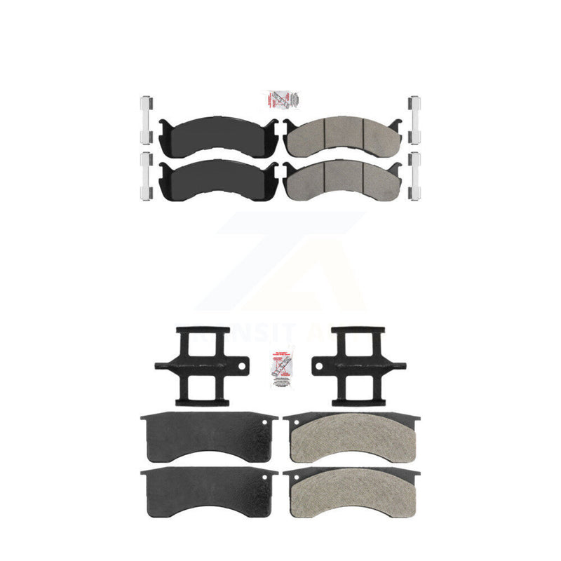 AmeriBRAKES KNF-101576 Disc Brake Pad for 1998-2010 IC Corporation CE School Bus, International 3200 and More - Front and Rear