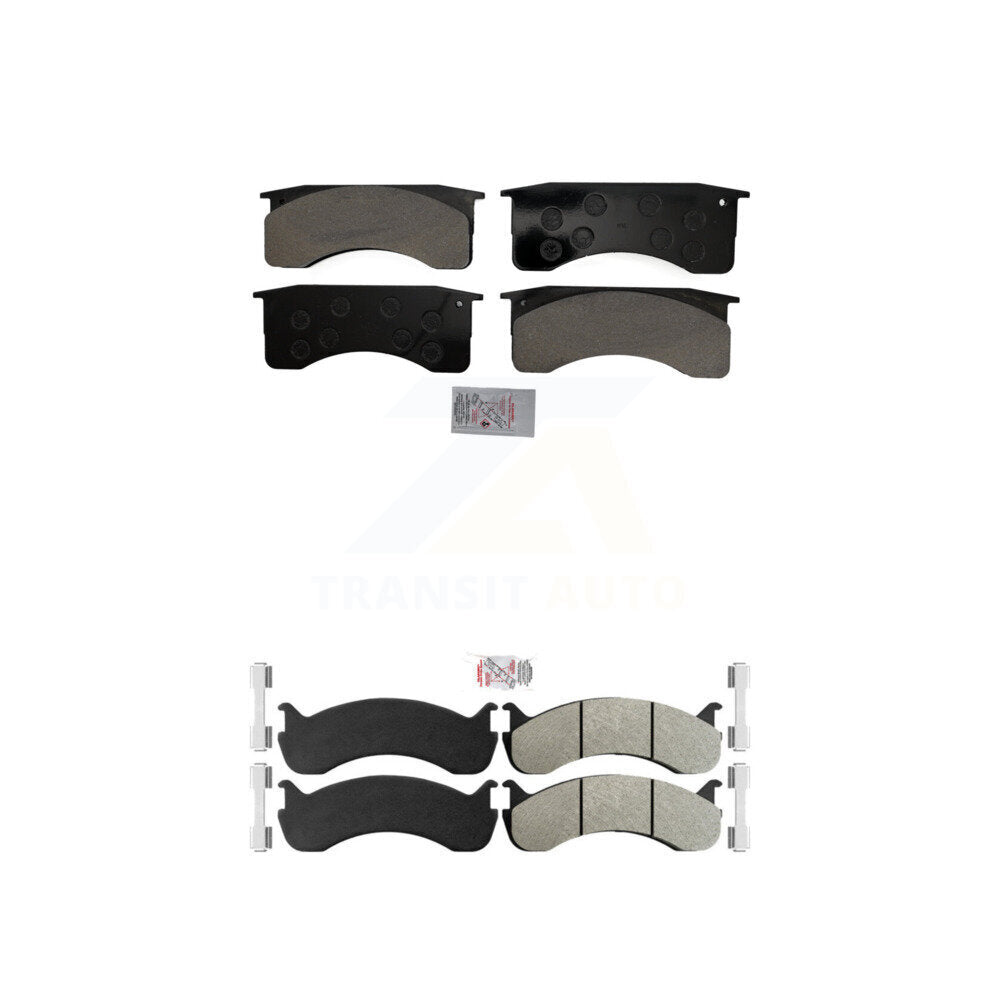 AmeriBRAKES KNF-101577 Disc Brake Pad for 1998-2010 IC Corporation CE School Bus, International 3200 and More - Front and Rear