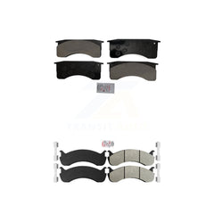 AmeriBRAKES KNF-101577 Disc Brake Pad for 1998-2010 IC Corporation CE School Bus, International 3200 and More - Front and Rear