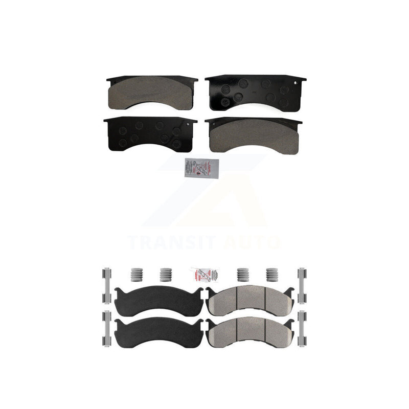 AmeriBRAKES KNF-101579 Disc Brake Pad for 1998-2010 IC Corporation CE School Bus, International 3200 and More - Front and Rear