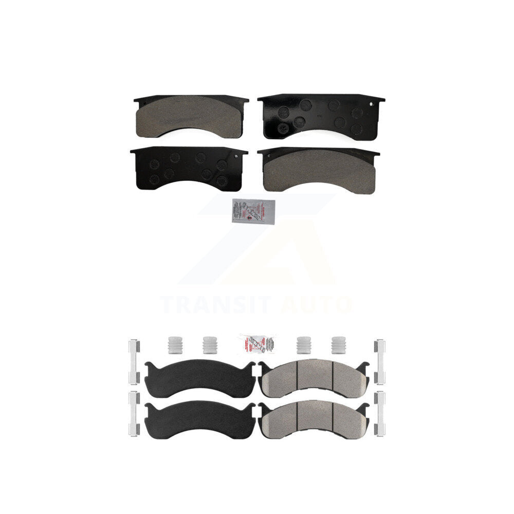 AmeriBRAKES KNF-101580 Disc Brake Pad for 1998-2010 IC Corporation CE School Bus, International 3200 and More - Front and Rear
