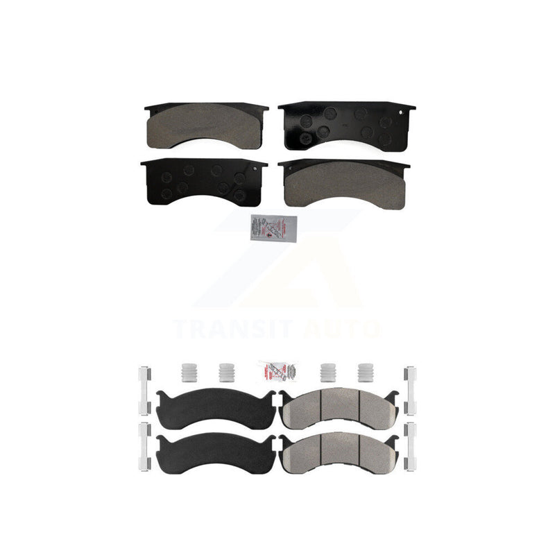 AmeriBRAKES KNF-101580 Disc Brake Pad for 1998-2010 IC Corporation CE School Bus, International 3200 and More - Front and Rear