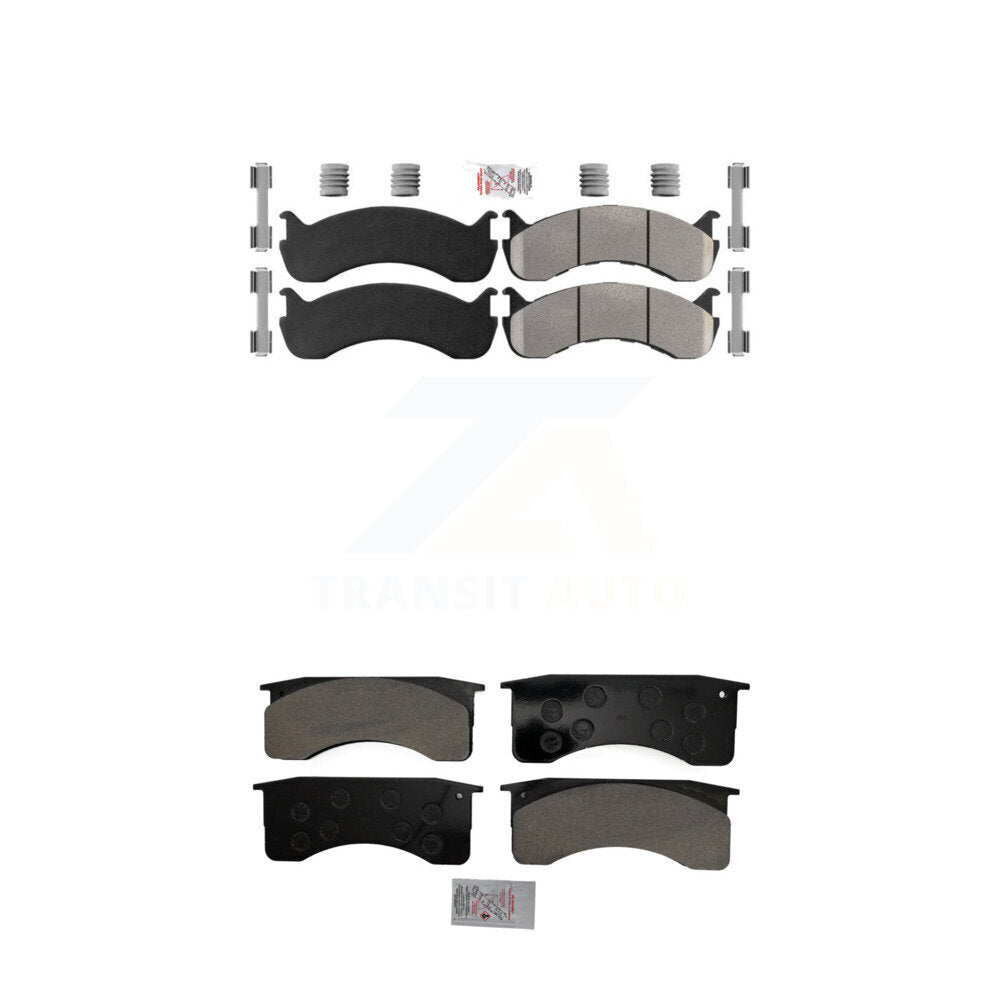 AmeriBRAKES KNF-101581 Disc Brake Pad for 1998-2010 IC Corporation CE School Bus, International 3200 and More - Front and Rear
