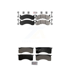 AmeriBRAKES KNF-101581 Disc Brake Pad for 1998-2010 IC Corporation CE School Bus, International 3200 and More - Front and Rear