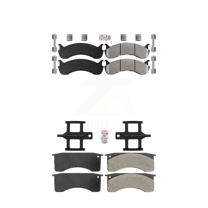 AmeriBRAKES KNF-101582 Disc Brake Pad for 1998-2010 IC Corporation CE School Bus, International 3200 and More - Front and Rear