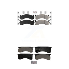 AmeriBRAKES KNF-101583 Disc Brake Pad for 1998-2010 IC Corporation CE School Bus, International 3200 and More - Front and Rear