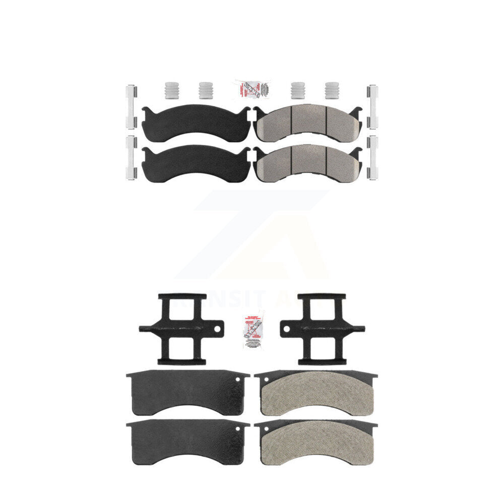 AmeriBRAKES KNF-101584 Disc Brake Pad for 1998-2010 IC Corporation CE School Bus, International 3200 and More - Front and Rear