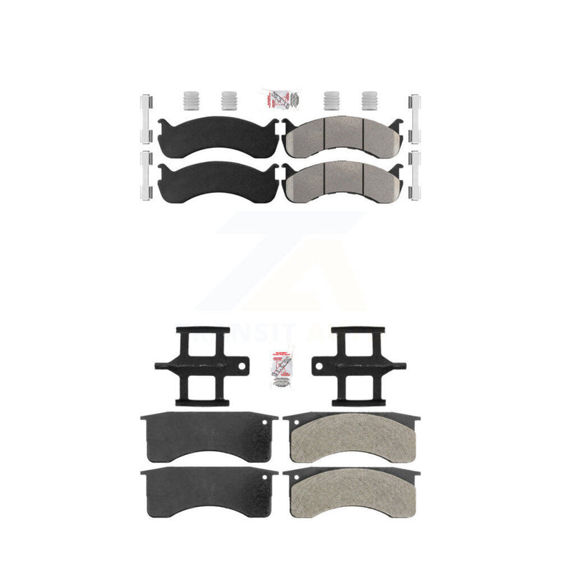 AmeriBRAKES KNF-101584 Disc Brake Pad for 1998-2010 IC Corporation CE School Bus, International 3200 and More - Front and Rear