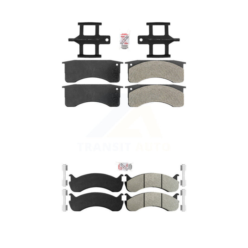 AmeriBRAKES KNF-101585 Disc Brake Pad for 1998-2010 IC Corporation CE School Bus, International 3200 and More - Front and Rear
